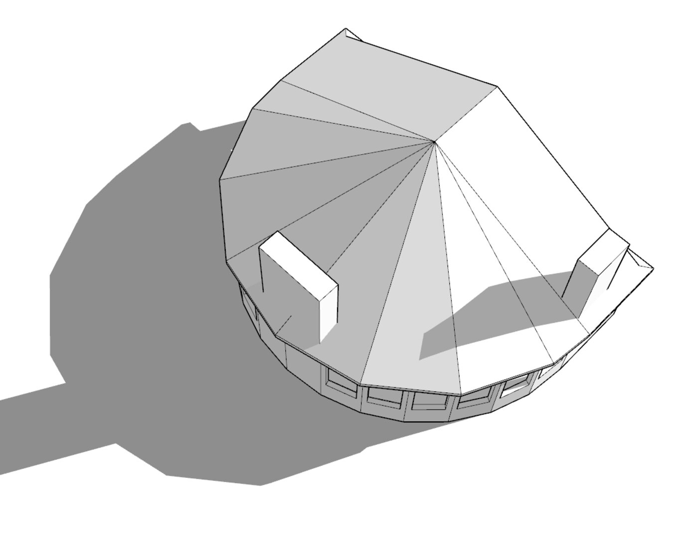 Roof Plan — As Drawn (To Be Revised)
